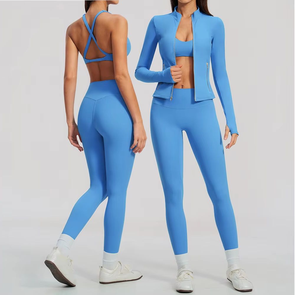 Set Yoga Wanita 2/3Pcs Jaket B - Crossfit Workout With Equipment ulasan dan harga